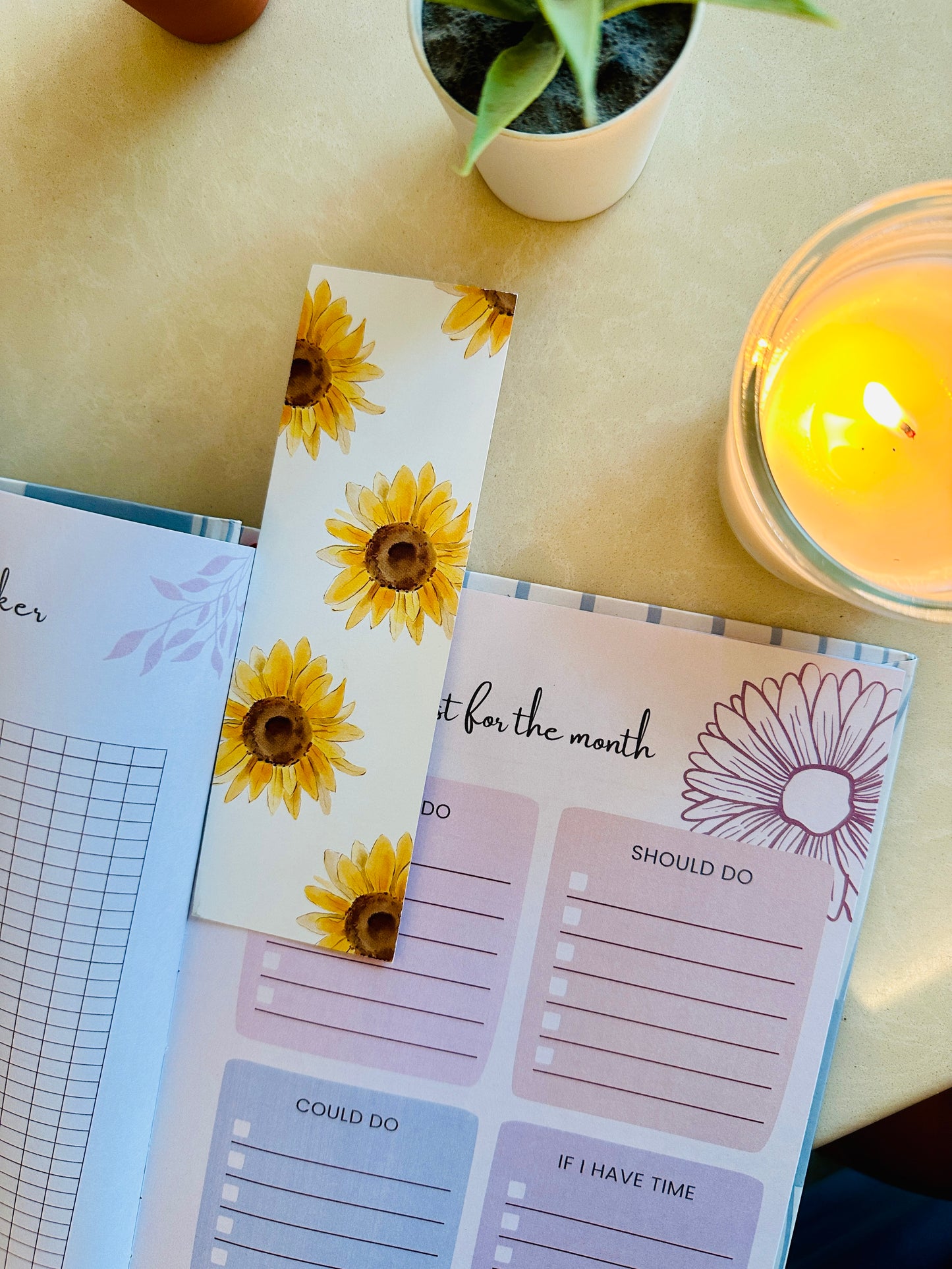 Sunflower Bookmark